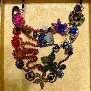 Unique statement Sea Glass neckpiece